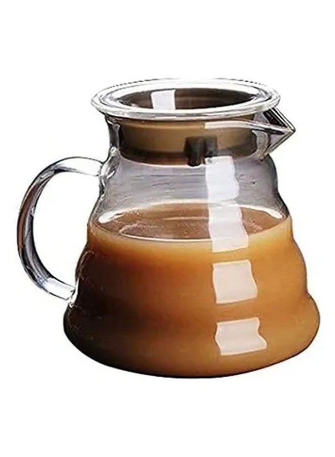 اسكب وعاء القهوة الزجاجي الشفاف - Image 4